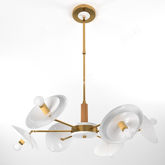 Gwenda Swing Lights Chandelier 3D model image 2