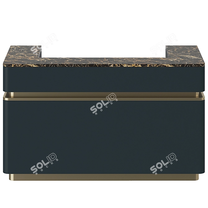 Modern Reception Table - 1800mm 3D model image 1