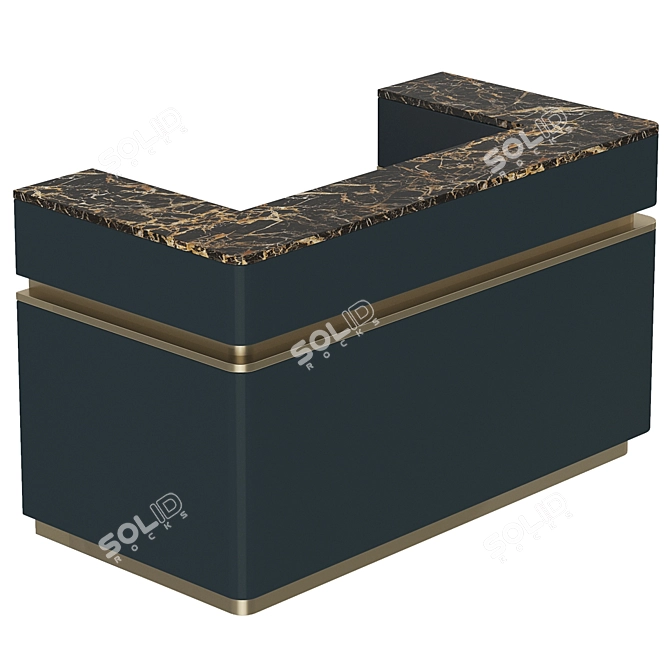 Modern Reception Table - 1800mm 3D model image 2