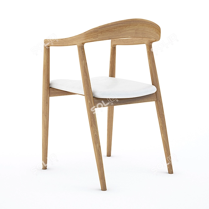 Sleek HATA Chair: Modern Design 3D model image 2