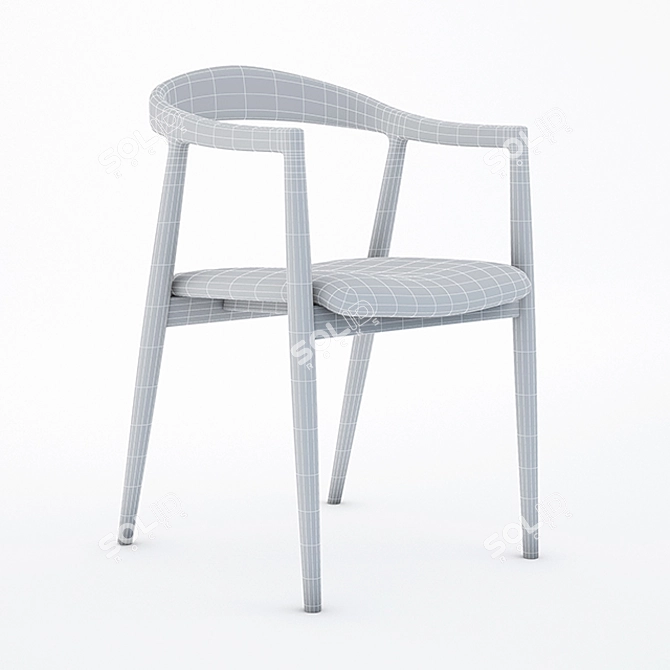 Sleek HATA Chair: Modern Design 3D model image 3