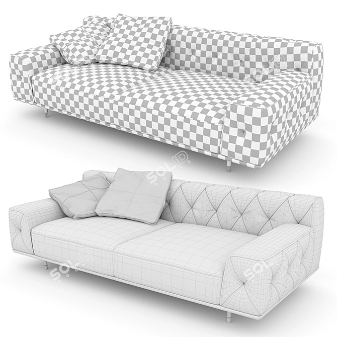 Luxury Lounge Sofa: O'PRIME Ritz 3D model image 2