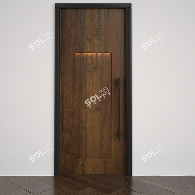 Modern Illuminated Door 3D model image 1