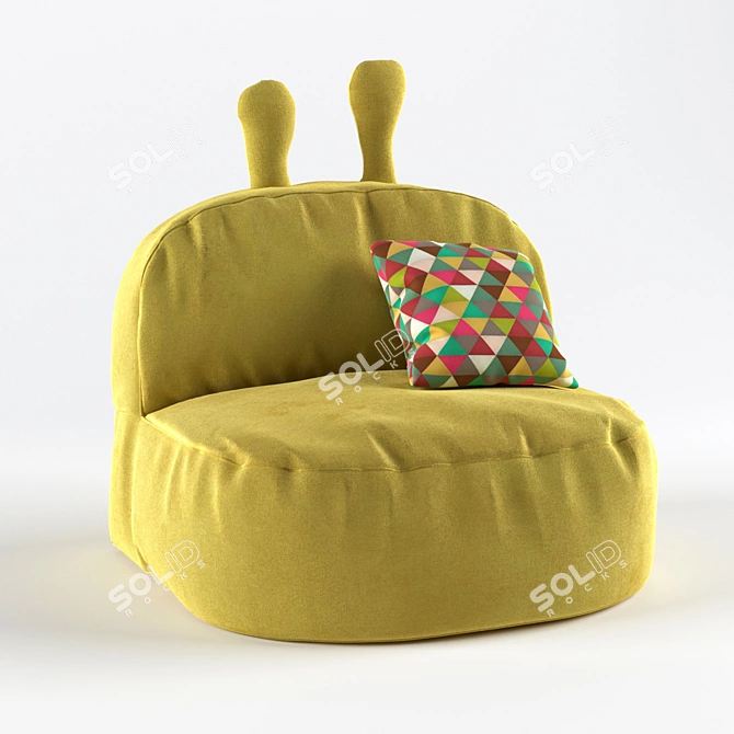 Cozy Eared Child Seat 3D model image 2