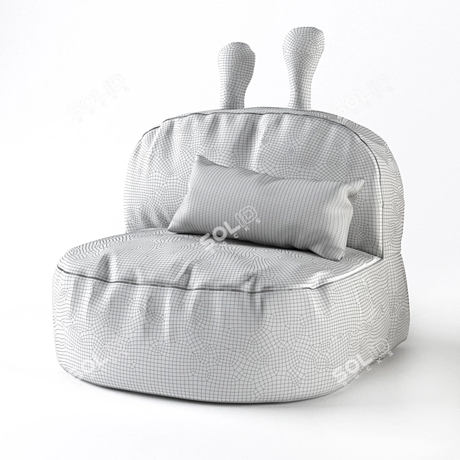 Cozy Eared Child Seat 3D model image 3