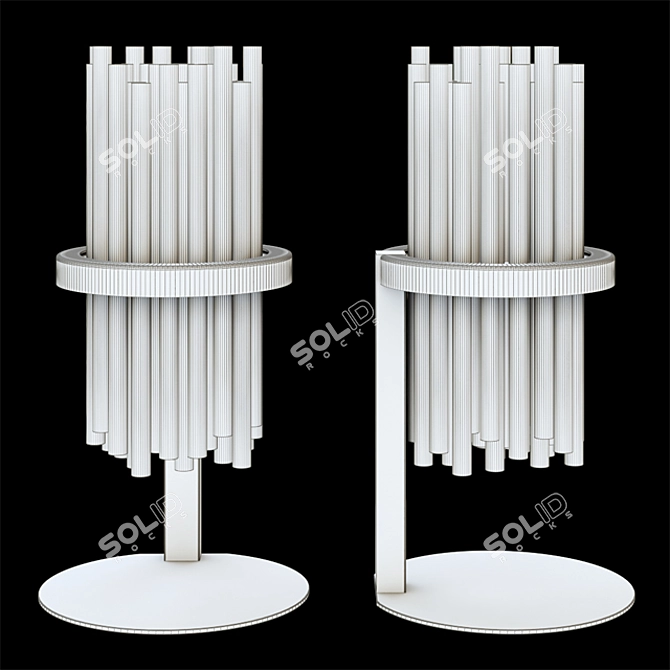 Sleek Minimalist Lamp Table by paolocastelli 3D model image 2
