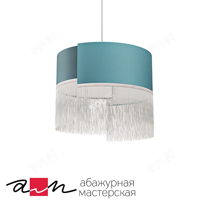 Suspended Aqua Breeze Pendant Light 3D model image 1