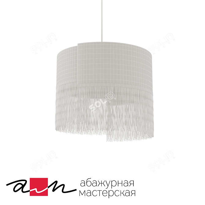 Suspended Aqua Breeze Pendant Light 3D model image 2