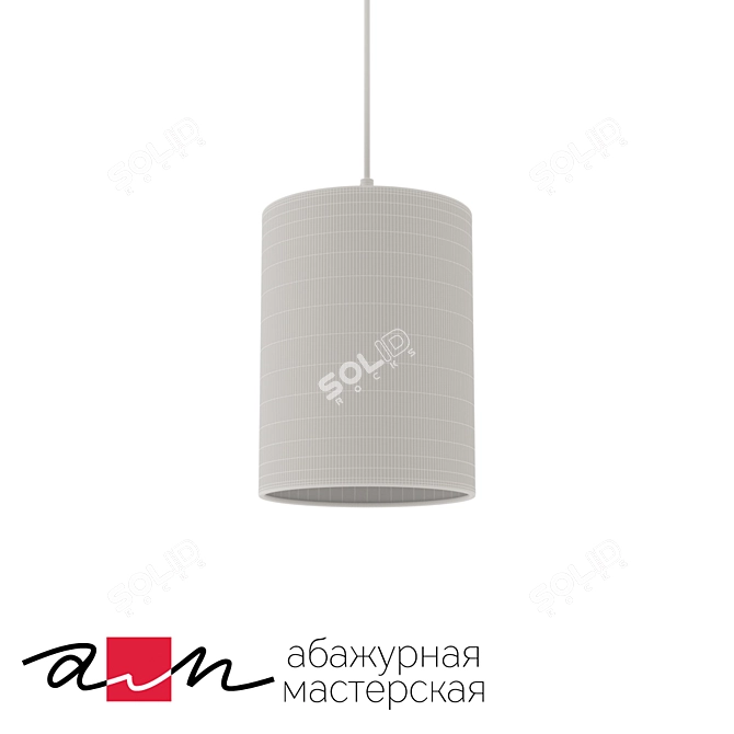 Barrel Pendant Light 3D model image 2