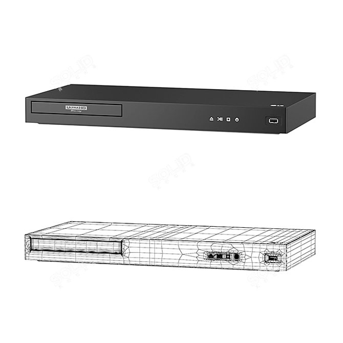 LG 4K Dolby Vision DVD Blu-ray Player - Ultimate HD Entertainment 3D model image 2