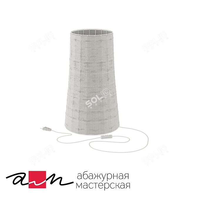 Sleek Snip Table Lamp 3D model image 2