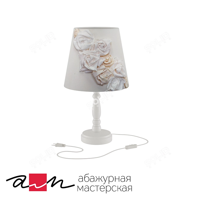 Elegant "Troyandi" Table Lamp 3D model image 1