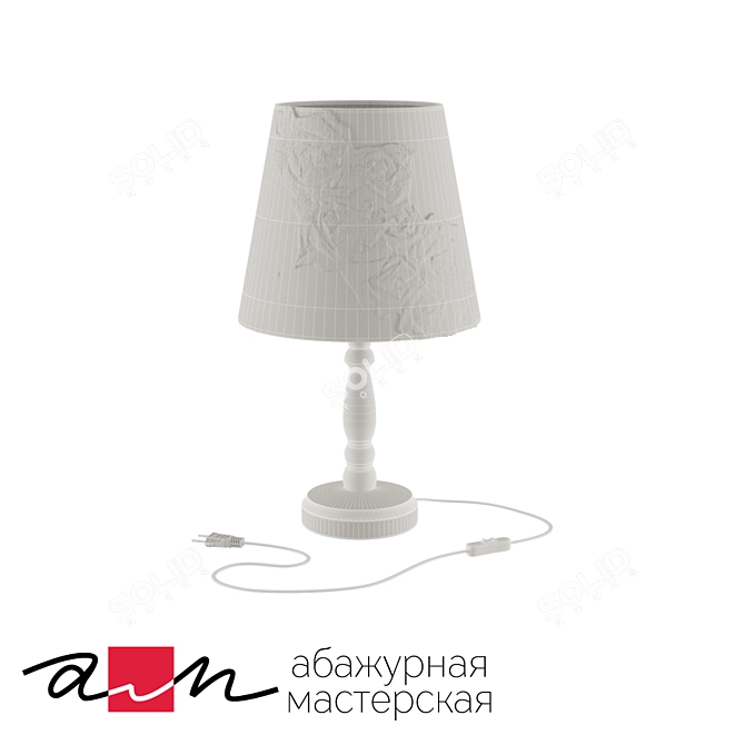Elegant "Troyandi" Table Lamp 3D model image 2