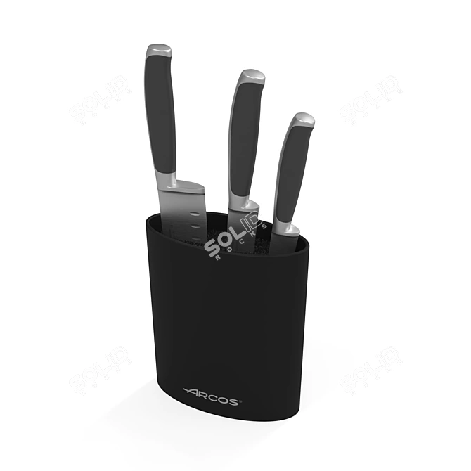 Elegant Arcos Kyoto Knife Set 3D model image 1