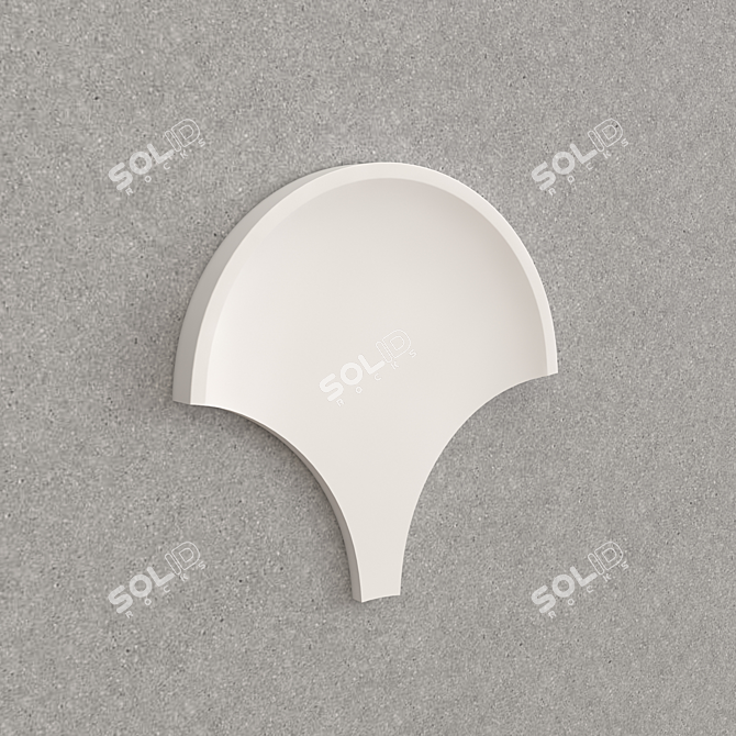 Large 3D Gypsum Panel 3D model image 2