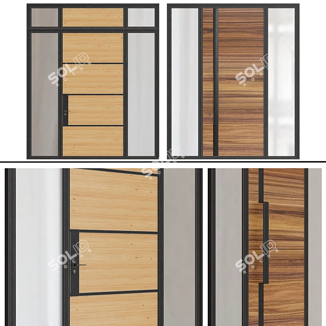 Sleek Entryway Solutions 3D model image 1