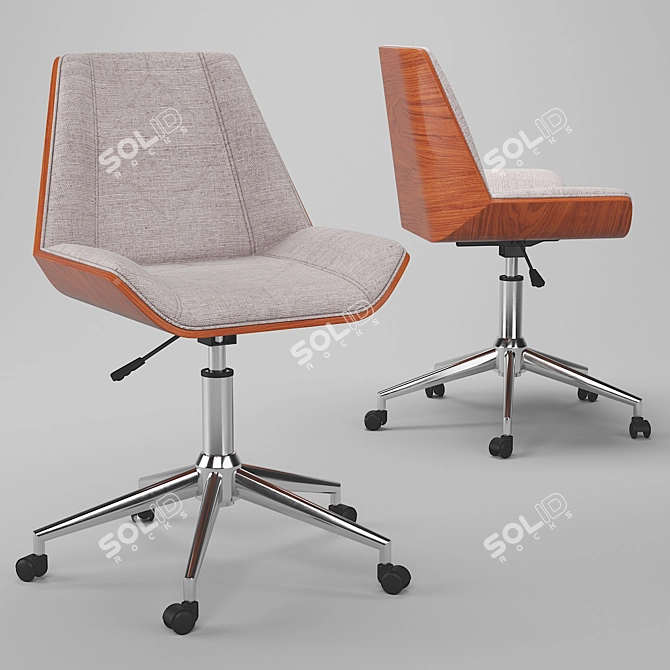 Adjustable Office Chair for Comfortable Work 3D model image 1