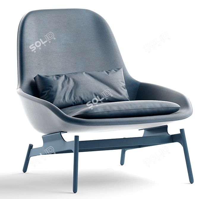 Field Lounge Chair: Variety of Colors 3D model image 2