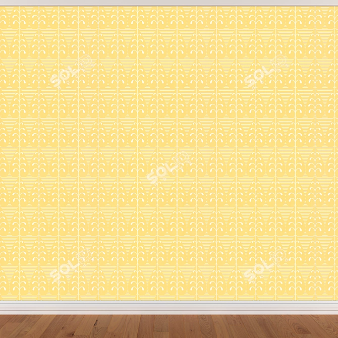 Seamless Wallpaper Set - 3 Colors 3D model image 2