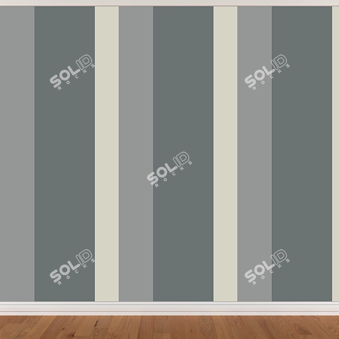 Seamless Wallpaper Set - 3 Color Variations 3D model image 2