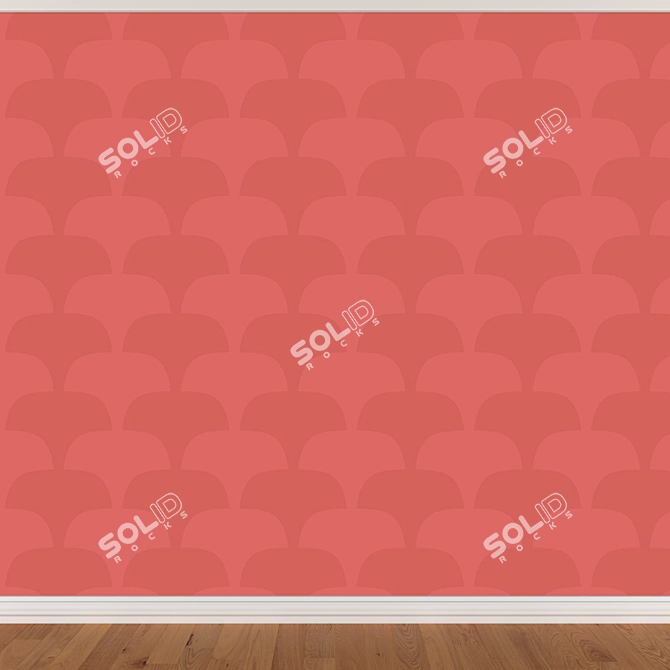 Seamless Wallpapers Set - 3 Colors 3D model image 2