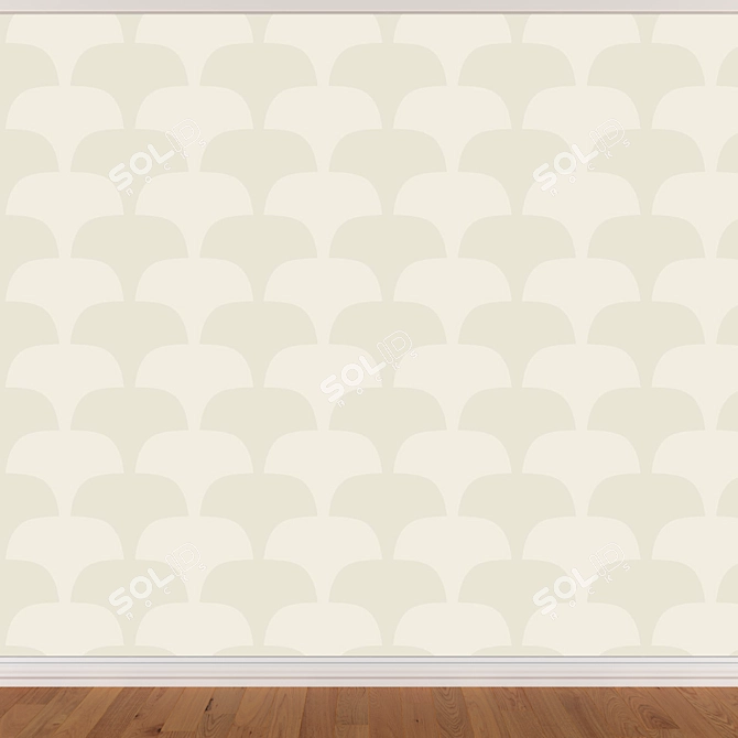 Seamless Wallpapers Set - 3 Colors 3D model image 3