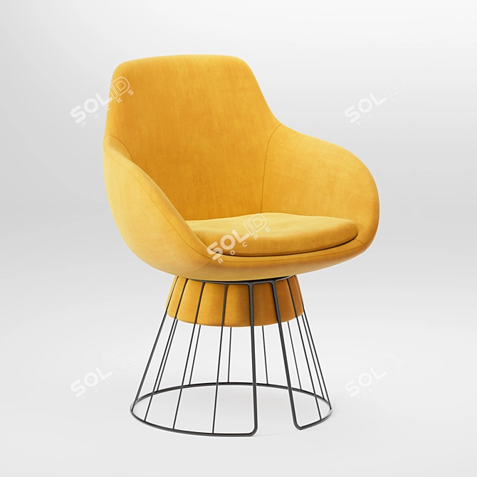Luxury Comfort: The Otto Chair 3D model image 1