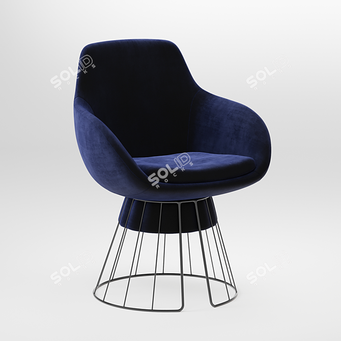 Luxury Comfort: The Otto Chair 3D model image 2