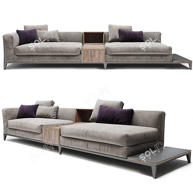 Luxury Sofa Taylor: Frigerio Salotti 3D model image 1
