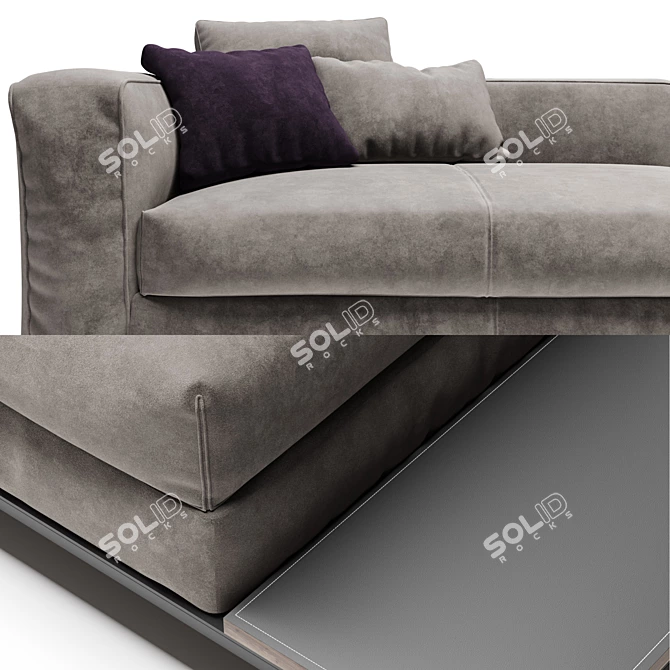 Luxury Sofa Taylor: Frigerio Salotti 3D model image 2