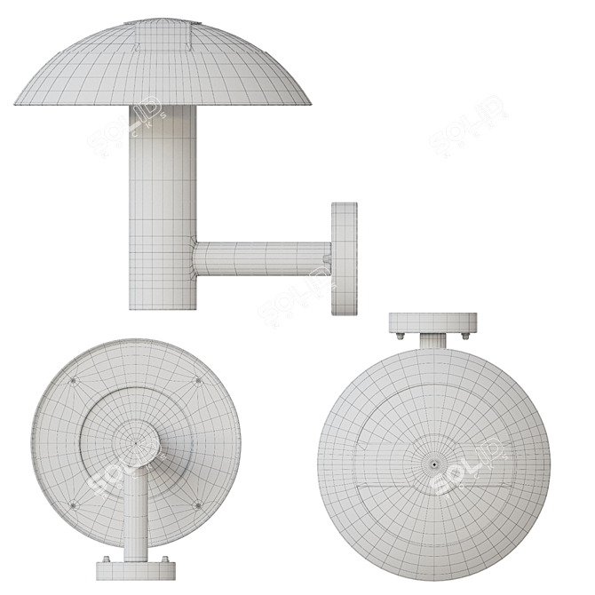 Outdoor Wall Light: DeMarkt Mercury 3D model image 3