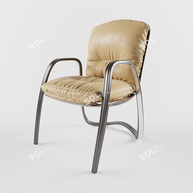 Premium Leather Avatar Chair 3D model image 1