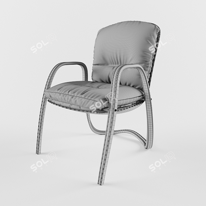 Premium Leather Avatar Chair 3D model image 3