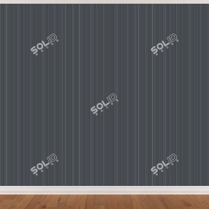 Seamless Wallpapers Set in 3 Colors 3D model image 2