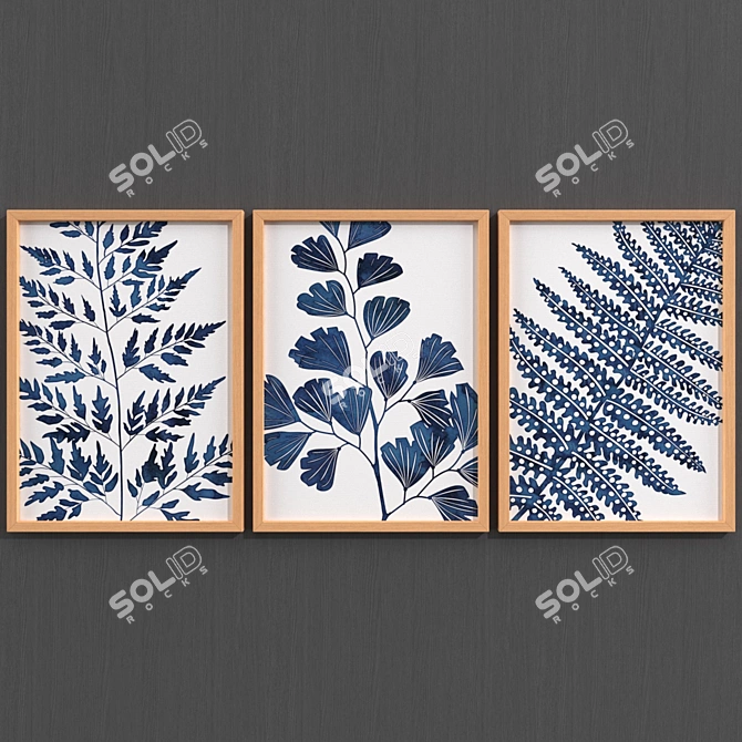Contemporary Style Leaf Collection #105 3D model image 2