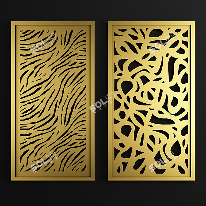 Archived Decorative Panel 27 3D model image 1