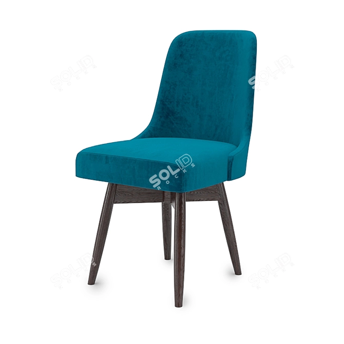 westelm Swivel Office Chair 3D model image 1