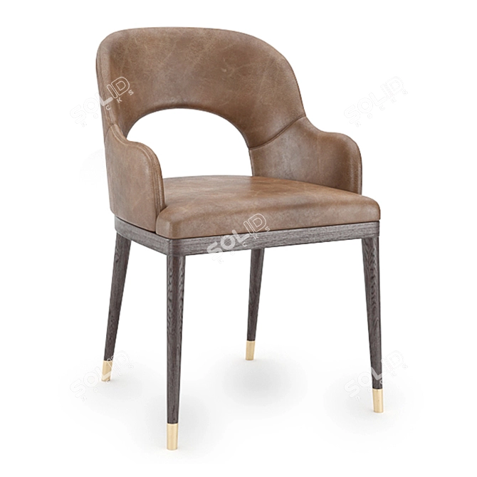 Sleek Dante Chair by Stella Mobiliya 3D model image 1