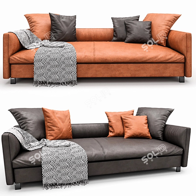 Elegant Lucas Sofa: Versatile Design & Premium Comfort 3D model image 2