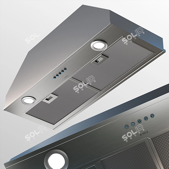 Sleek Cabinetry Hood - Asti 3D model image 1