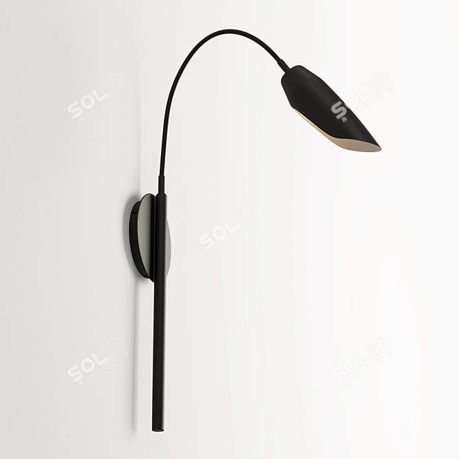 Petal Swing Arm Sconce 3D model image 1