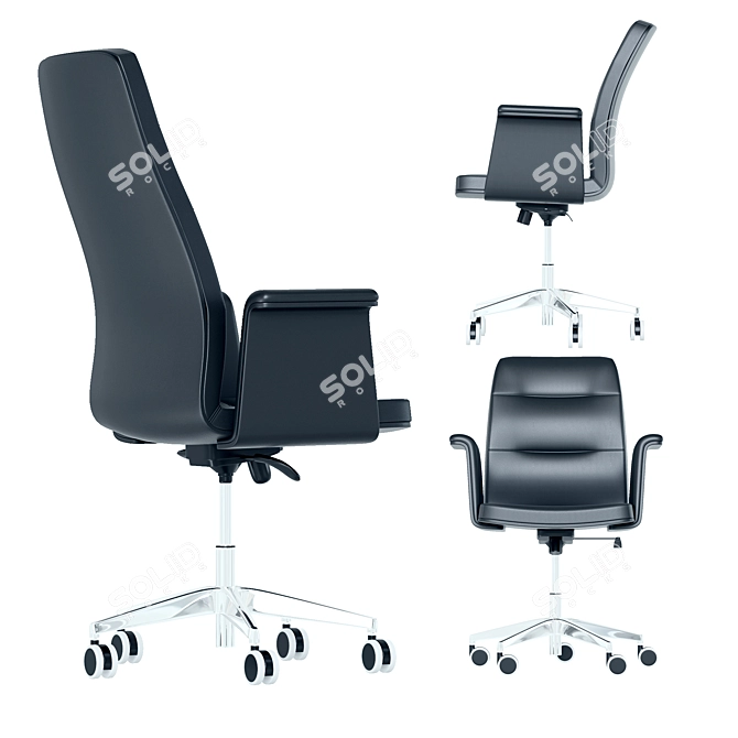 Modern Ergonomic Office Chair: KARL 3D model image 2