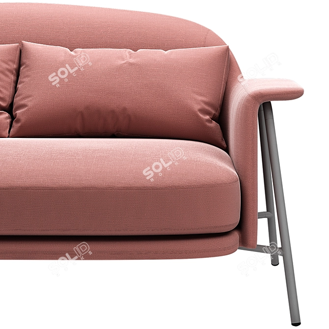 Sleek and Modern: Saba Italia Kepi Sofa 3D model image 2