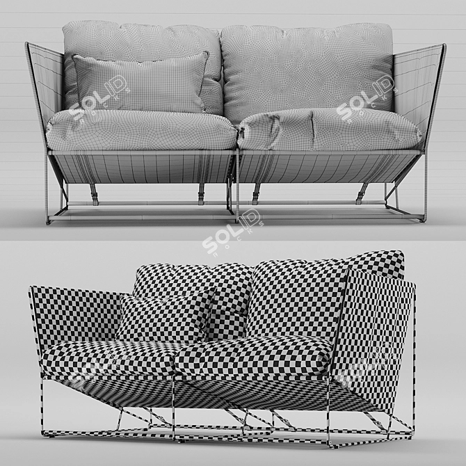 Relax in Style with IKEA Havsten Outdoor Sofa 3D model image 3