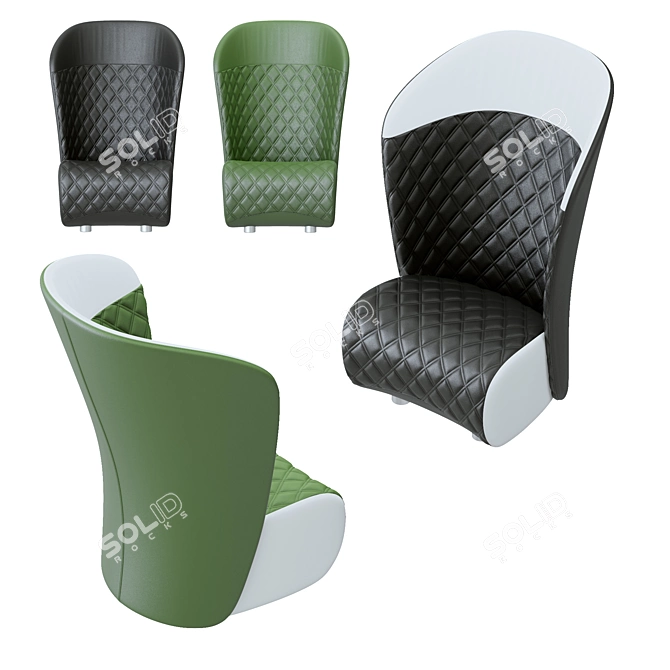 KASTEL KOCCOLA TOP Chair: Sleek Design & Premium Comfort 3D model image 2