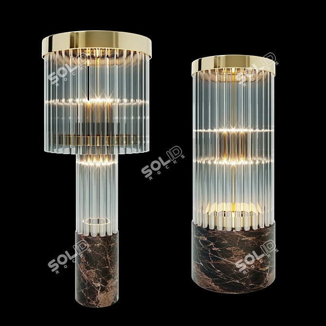 Luxxu Pharo II Table Lamp: Sleek Illumination in Elegant Design 3D model image 1