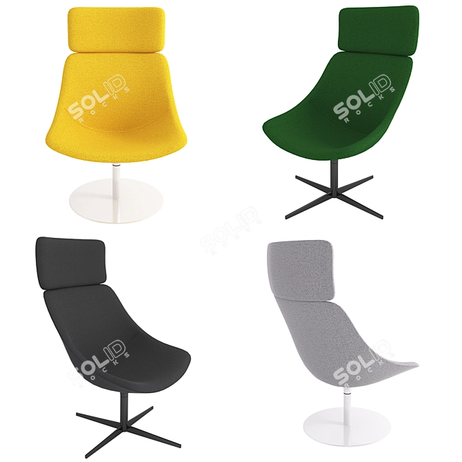 Modern and Stylish Lapalma AUKI Chair 3D model image 1