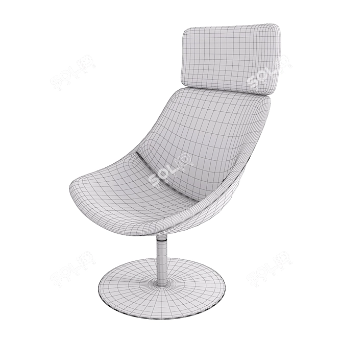 Modern and Stylish Lapalma AUKI Chair 3D model image 3