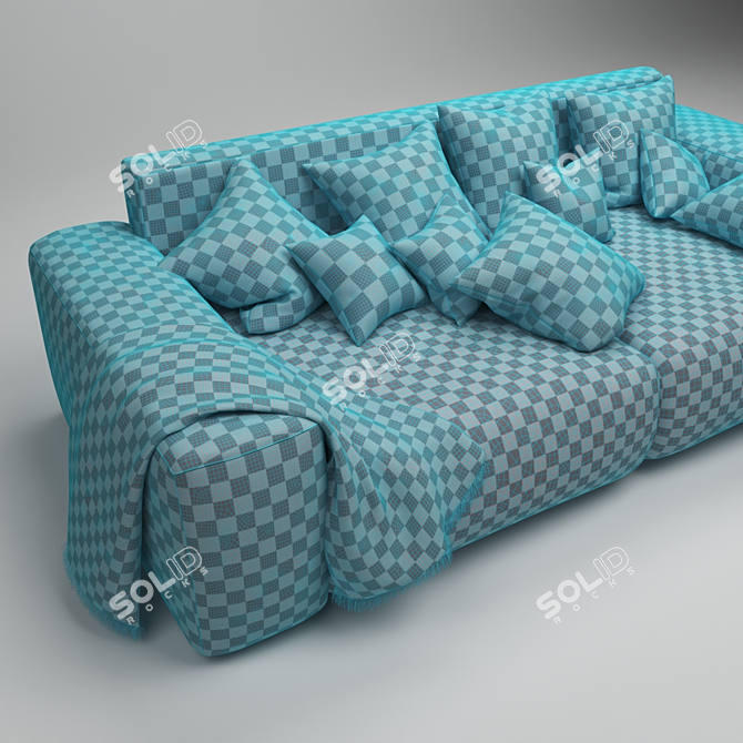 302 cm Wide Home Affaire Big-Sofa 3D model image 3