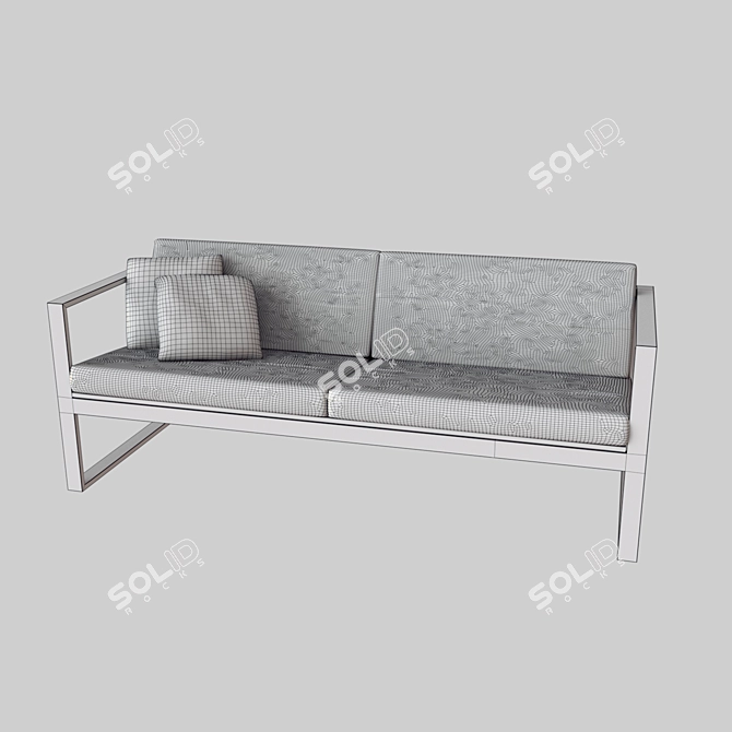 Title: Outdoor Sofa | TRIF-MEBEL 3D model image 2